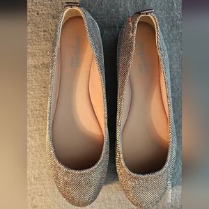Easy Spirit 360, Metallic multi-color ballet flats, Woman's Size 10.